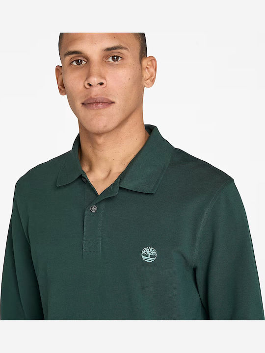 Millers River Pique Polo Μπλούζα Μακρυμάνικη Πράσινη