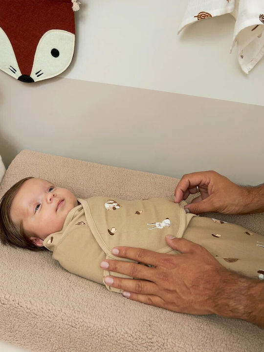 Meyco Winter Blanket Sleeping Bag Swaddle Sand