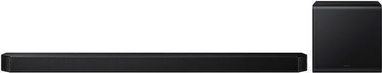 Samsung Soundbar 5.1.2 Bluetooth, HDMI και Wi-Fi με Ασύρματο Subwoofer και Τηλεχειριστήριο Μαύρο HW-QS750F/EN