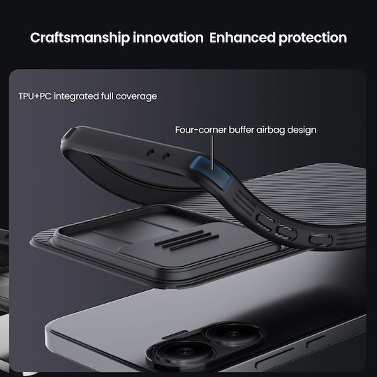 Nillkin Camshield Pro Magnetic Back Cover Πλαστικό / Σιλικόνης Μαύρο (Poco F7)
