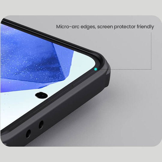 Nillkin Super Frosted Pro Magnetic Back Cover Plastic / Silicon Impermeabil Negru (Galaxy A56)