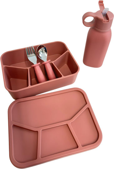 Essensbehälter Silikon Kinder Lunchset 0.8Es Rosa