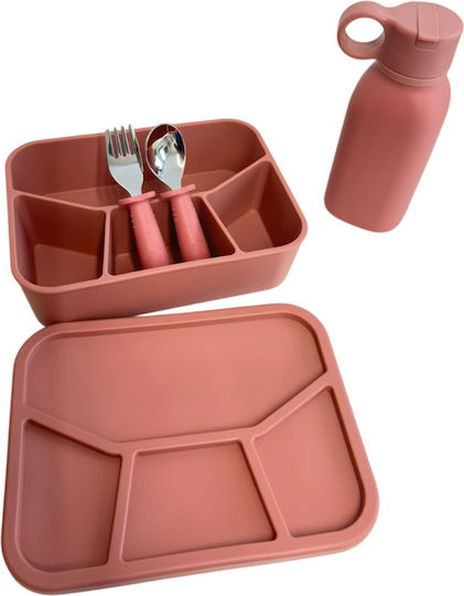Essensbehälter Silikon Kinder Lunchset 0.8Es Rosa