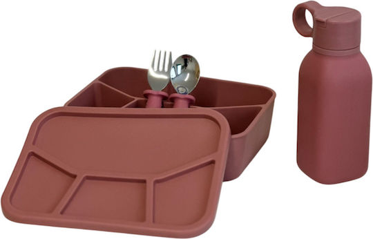 Essensbehälter Silikon Kinder Lunchset 0.8Es Rosa