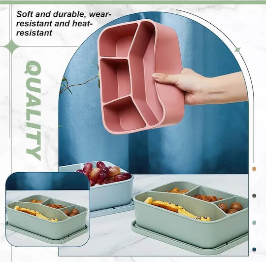 Essensbehälter Silikon Kinder Lunchset 0.8Es Rosa