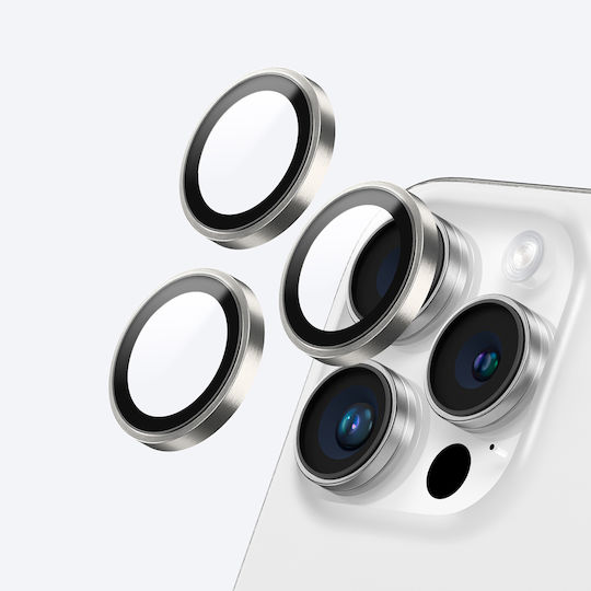 Amazingthing AR 3 Lens Glass Full Clear Tempered Glass iPhone 16 Pro 16 Pro Max Transparent IP16CAM3HGLA
