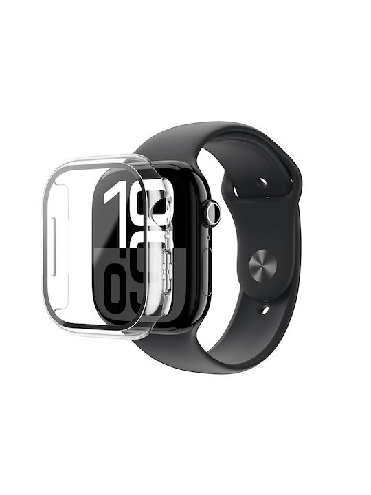 AmazingThing Plastic Case in Transparent color for Apple Watch 46mm