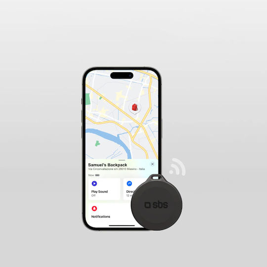 SBS TEFINDBTAPK Compatibil Cu Apple Find My Negru