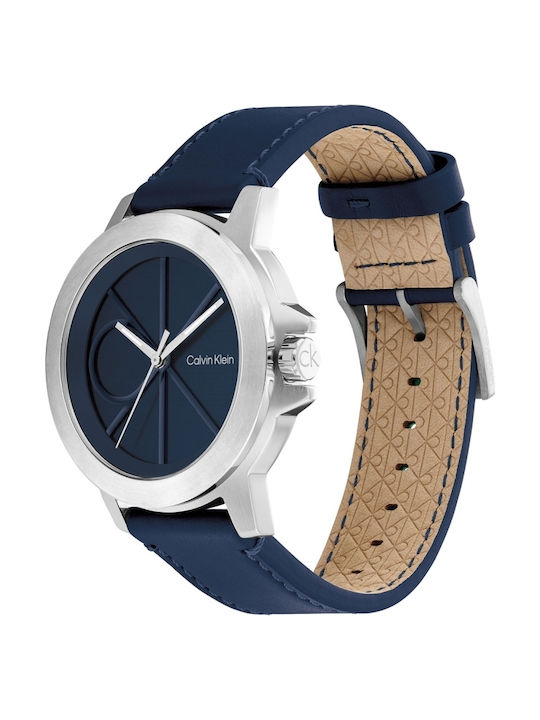 Calvin Klein Reset Ανδρικό Ρολόι 42mm Μπαταρίας με Μπλε Μεταλλικό Μπρασελέ