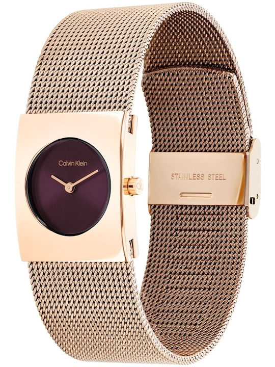 Calvin Klein Pulse Ceas de Damă cu Rose Gold Brățară Metalică