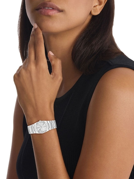 Calvin Klein Unite Women's Watch with Silver Metal Bracelet