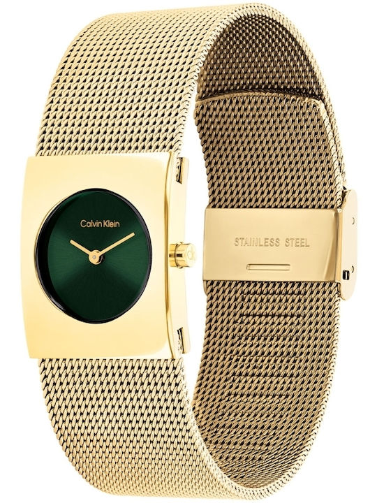 Calvin Klein Pulse Women's Watch with Gold Metal Bracelet