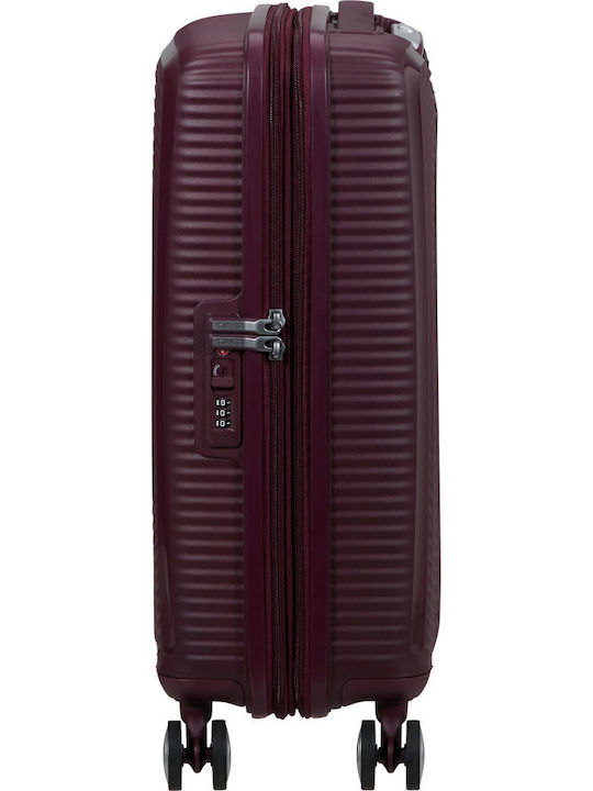 American Tourister Soundbox Cabin Travel Suitcase Hard Wild Cherry with 4 Wheels Height 55cm 88472-T505