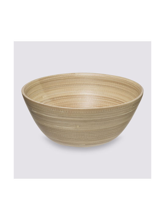 Secret de Gourmet Bol de Servire Rotund din Bambus cu Diametru 25buc Secret de Gourmet Bol de Servire Rotund din Bambus cu Diametru 25buc