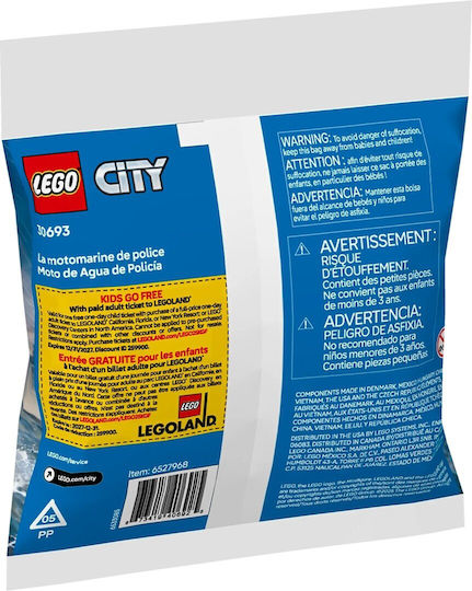 LEGO City Police Water Scooter for Ages 5+ 29 Pieces