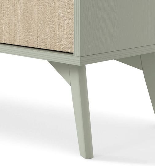 Sideboard with Drawers Eucalyptus-beige 106x81x38cm