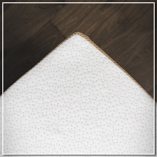 Como felt & wadding producers Mattress Topper Single Memory Foam with Bamboo Fibers , Removable Cover & Elastic Straps 90x190x4cm
