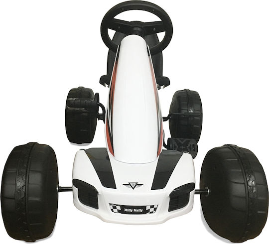 Viper Go Kart Μονοθέσιο με Πετάλι Licensed Λευκό για 3+ Ετών