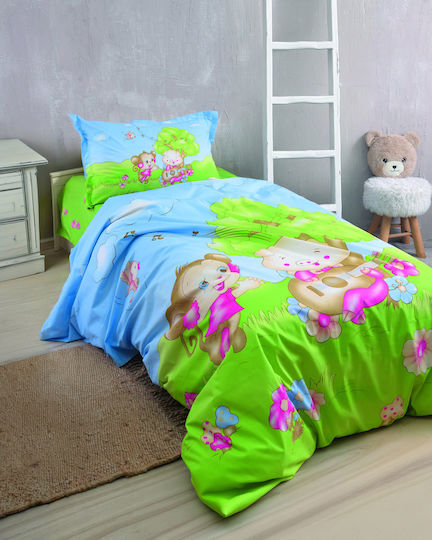 Rythmos Semi Double Set Chicaboo Blue 160x260cm Rythmos Semi Double Set Chicaboo Blue 160x260cm