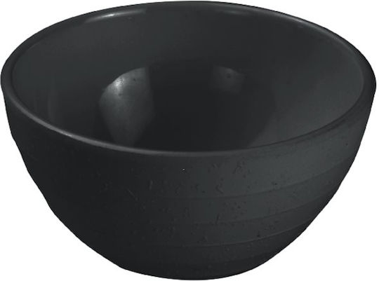 e-exoplismos Series Matte Serving Bowl Round made of Melamine Black with Diameter 10.5cm 10pcs