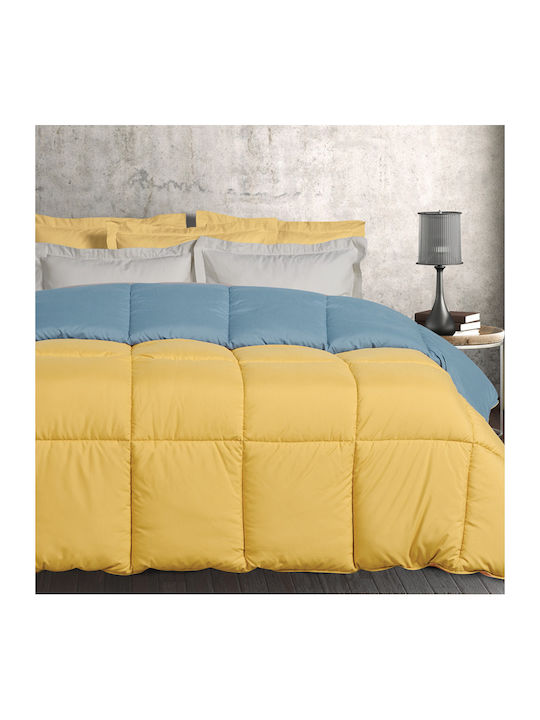 Das Home Duvet Queen with Microfiber Filling 220x240cm 9644 Yellow 10.5 togs Togs