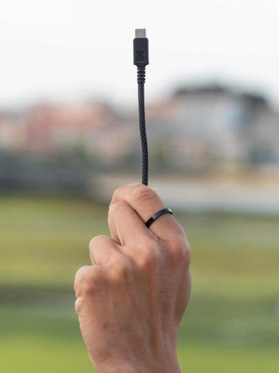 Xtorm Braided USB 2.0 Cable USB-C male - USB-C 240W PD Μαύρο 1.5m CX3091