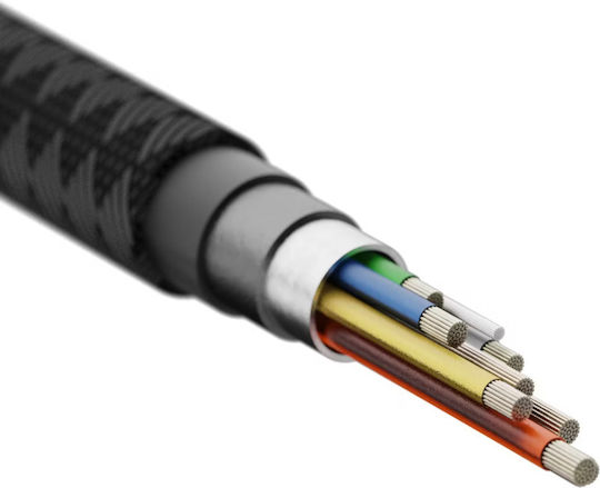 Xtorm Braided USB 2.0 Cable USB-C male - USB-C 240W PD Μαύρο 1.5m CX3091