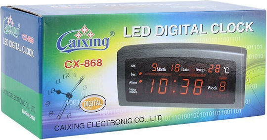 Tagliatore Ceas De Masă Digital Led Din Plastic Cu Ceas Deșteptător Roșu VOLT868R