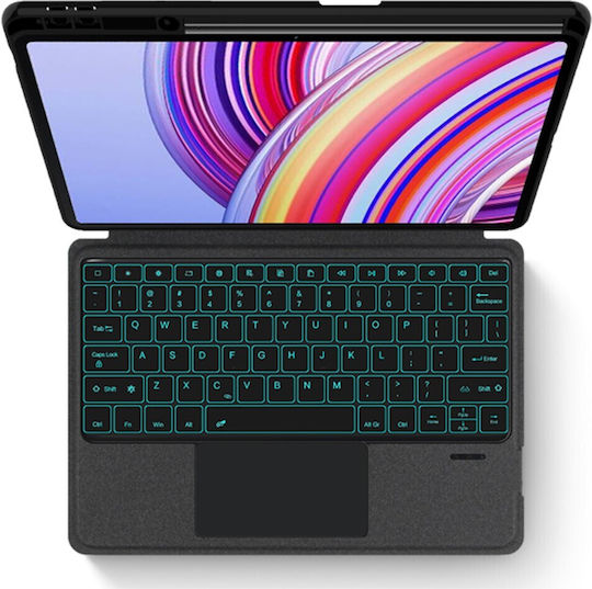 Touchpad Bluetooth Klappdeckel mit Tastatur Schwarz (Xiaomi Redmi Pad Pro 12.1)