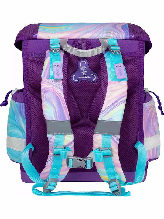 Belmil Classy Σχολική Τσάντα Πλάτης Δημοτικού Λιλά 19lt 32 x 19 x 36εκ