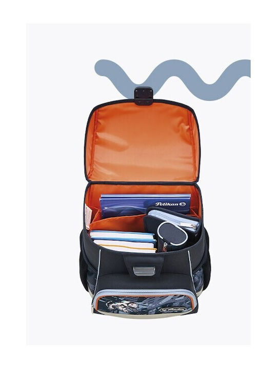 Herlitz Ghiozdan pentru scoala primara multicolor cu husă pentru sticlă de apă 16 litri