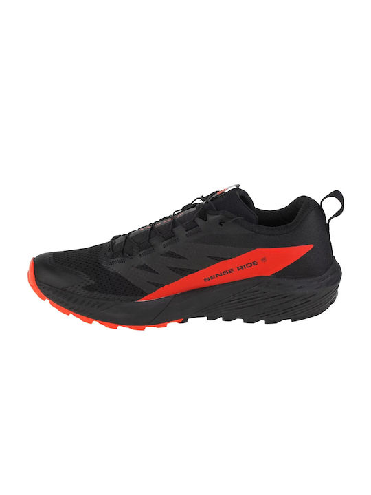 Sense Ride 5 Sport Shoes Trail Running Black / Fiery Red