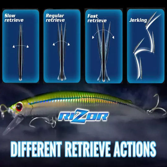 Rizor Artificial Bait Minnow 19cm 36gr #01 Barracuda