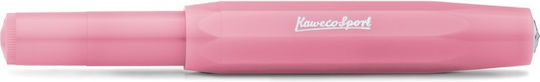 Kaweco Frosted Sport Writing Pen Fine Pink made of Plastic with Blue Ink