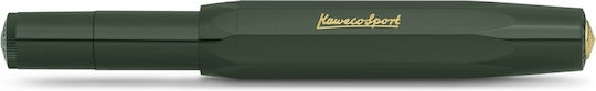 Kaweco Classic Sport Писалка Extra Fine Зелена от Пластмаса с Червено Мастило