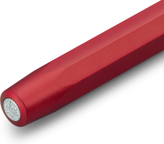 Kaweco Al Sport Writing Pen Red made of Brass with Blue Ink