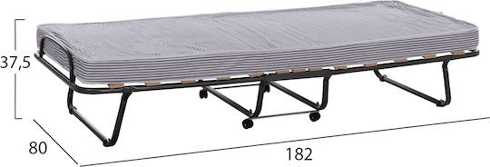 Сгъваемо Походно легло без матрак Единично 182x80см.