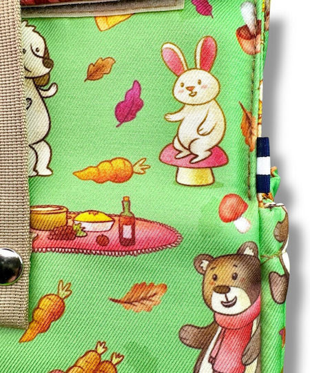 The Lunch Bags Σχολικό Ισοθερμικό Τσαντάκι Φαγητού Χειρός 5lt Μπεζ 21x16x24cm