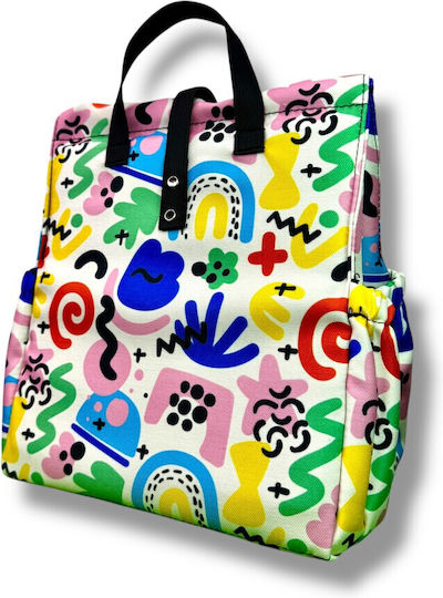The Lunch Bags School Insulated Handheld Lunch Bag 8 Litre Multicolour 26x19x28cm