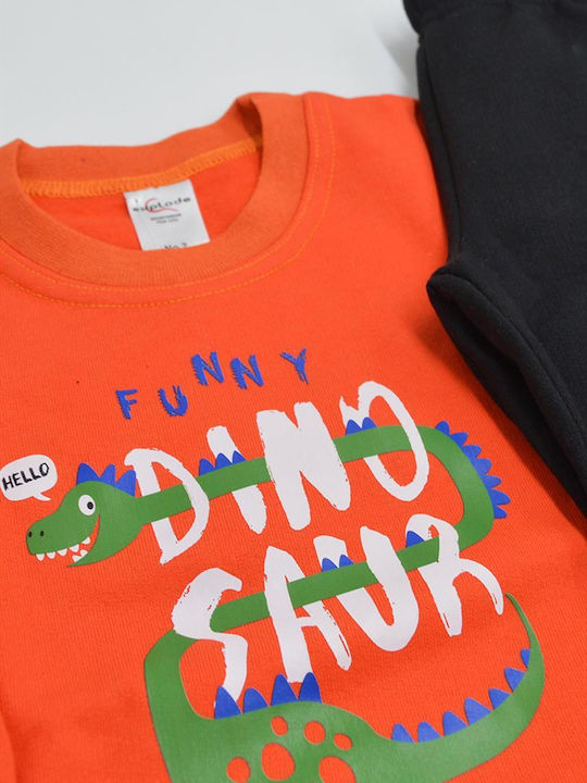 Kinder Sweatpants Set - Jogginganzug Orange 2Stück