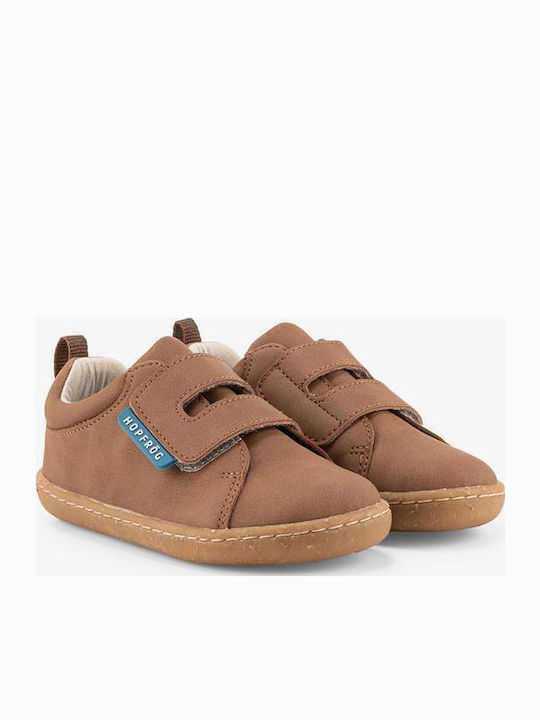 Παιδικά Sneakers με Σκρατς Καφέ