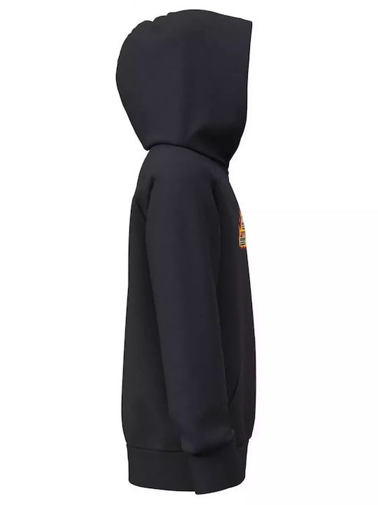 Fleece Παιδικό Φούτερ με Κουκούλα Black Rival
