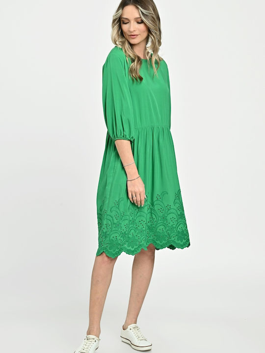 Rochie De Vară Pentru Femei Midi Verde