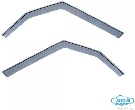 DGA Set of Windbreakers Front Car Dark Fime for Fiat 500L 2012+ 2pcs
