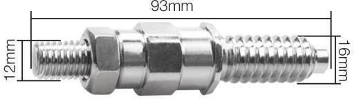 Simoni Racing Car Tow Hook Adapter Silver