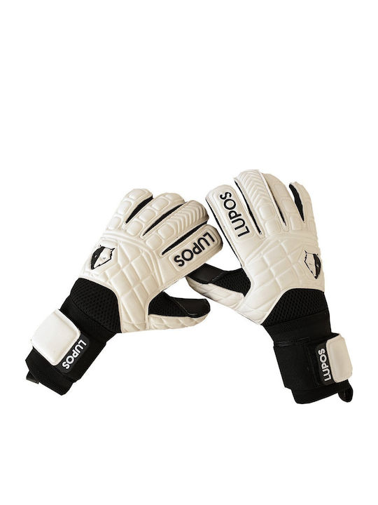 Lupos Mănuși De Portar White One Pro Latex German Contact Roll Finger Cut Alb Negru