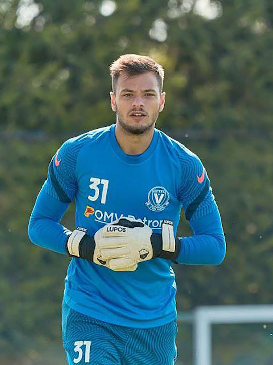 Lupos Mănuși De Portar White One Pro Latex German Contact Roll Finger Cut Alb Negru