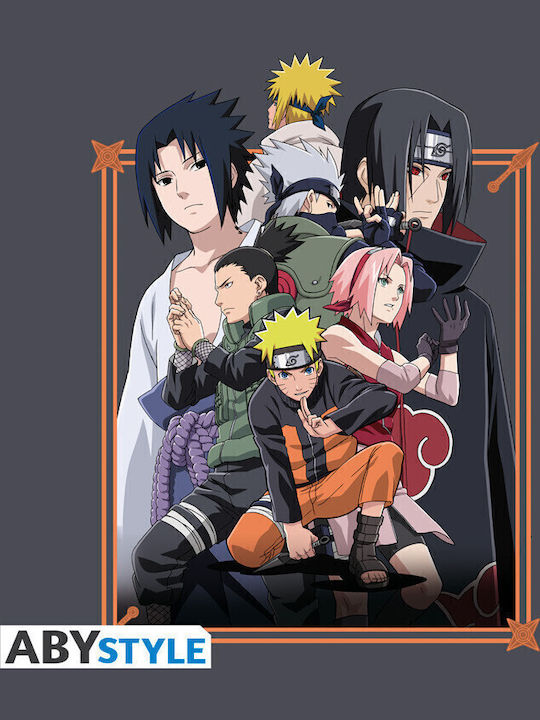 Naruto Shippuden Unisex Dark Grey Tshirt Abytex855