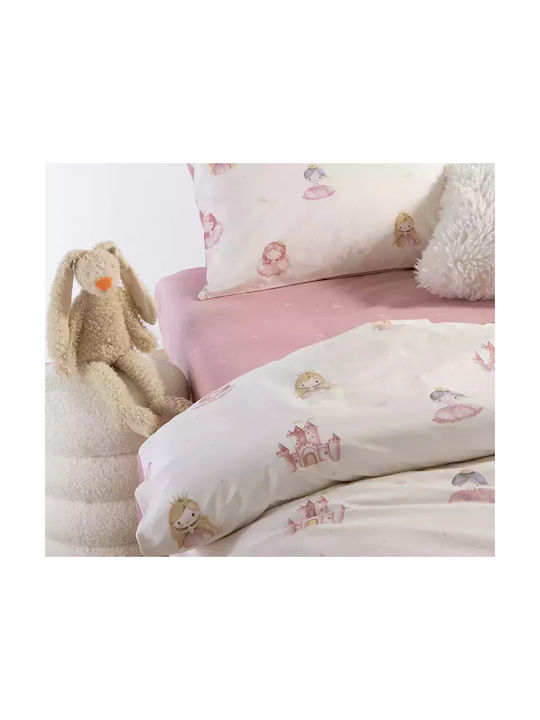 Nef-Nef Homeware Sheet Set Single Cotton Our Princess Pink 170x260cm 3pcs