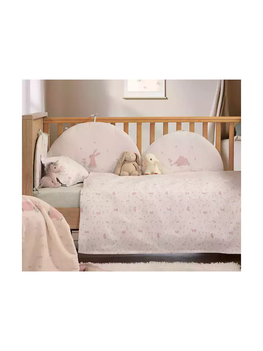 Nef-Nef Homeware Baby Bettlaken Country Bunny Ecru 120x170cm